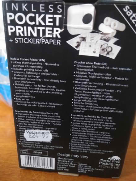 Photo of free Inkless pocket printer (Upper Arncott OX25) #2