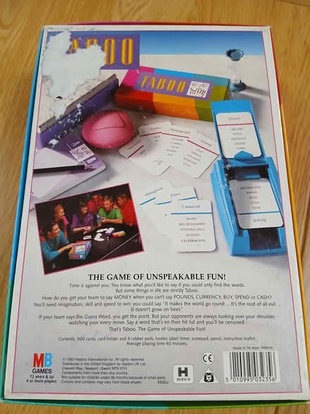 Photo of free Taboo game (Moreton Hall BSE) #4