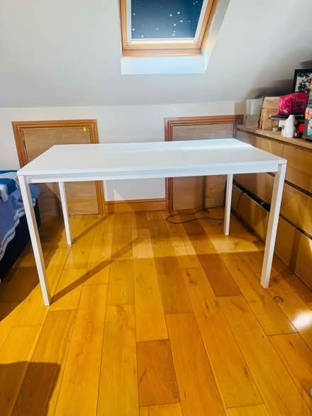 Photo of free White IKEA table and 2 chairs (Walthamstow E176AG E17) #1