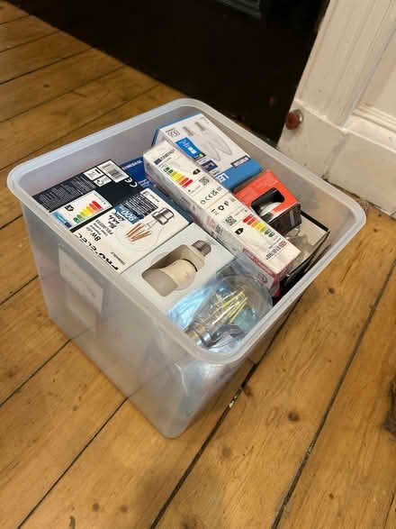 Photo of free Box of unused lightbulbs (Woodside G20) #1