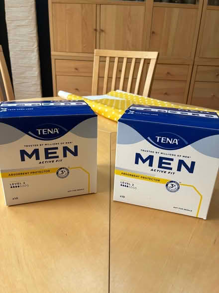 Photo of free Tena men incontinence pads (Moorfields BA2) #1