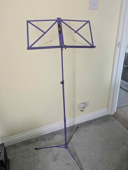 Photo of free Purple Music Stand (Urmston M41) #1
