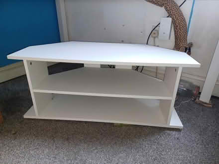 Photo of free White corner TV unit (BL8 Tottington, Bury) #1