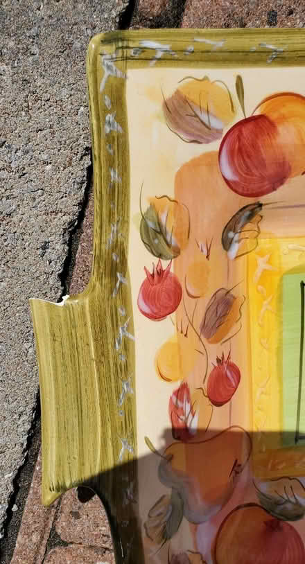 Photo of free 8 large ceramic plates and a tray (Near Experimental Farm) #3