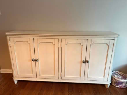 Photo of free Beige Distressed Side Board (Off of Bunkerhill Rd & Rte 27) #1