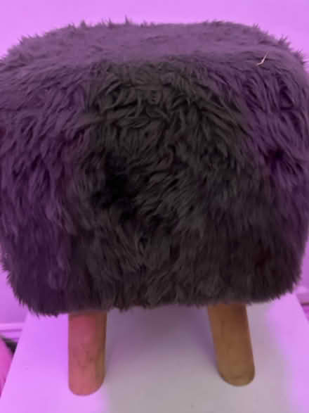 Photo of free Gray Fluffy stool (South Shields NE33) #1