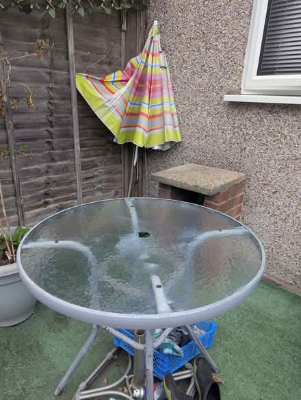 Photo of free Glass top garden table (Enfield EN3) #1