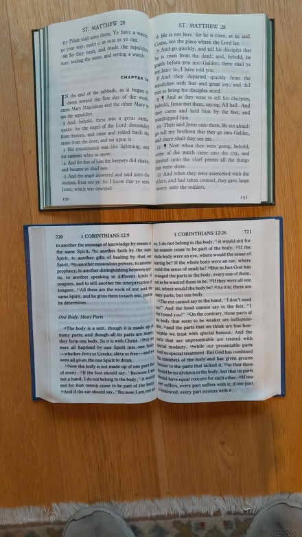Photo of free Two large print Bible New Testaments (Combe Down BA2) #2