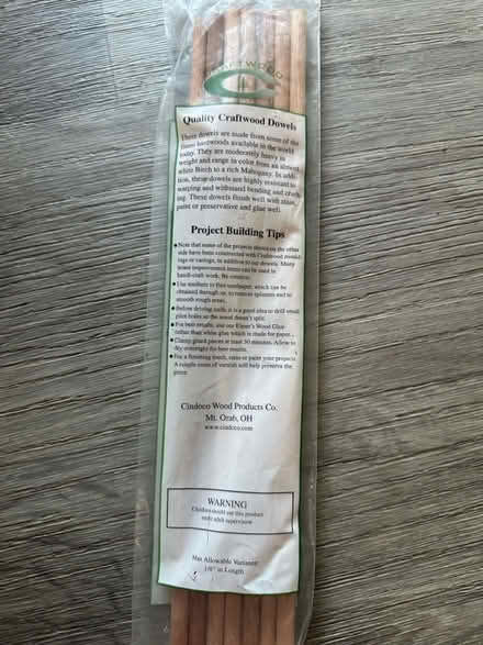Photo of free Wooden dowels (Concord Mills) #4