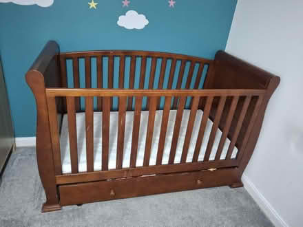 Photo of free Wooden cot bed (St athan CF62) #2