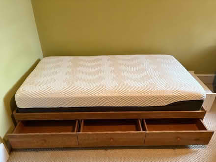 Photo of free twin bed frame with drawers (NE Capitol Hill) #1