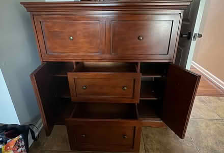 Photo of free Desk armoire (Off of Bunkerhill Rd & Rte 27) #2