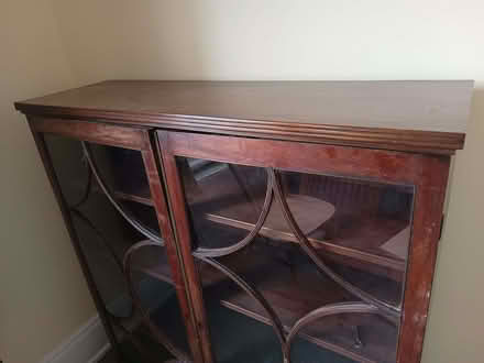 Photo of free Vintage Glass fronted cabinet. (Hatton Park area NN8) #2