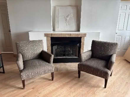 Photo of free 2 quite nice upholstered chairs (Madison st and Des plaines) #1