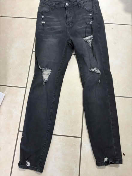 Photo of free Black ripped jeans (Westbury Wilts BA13) #1