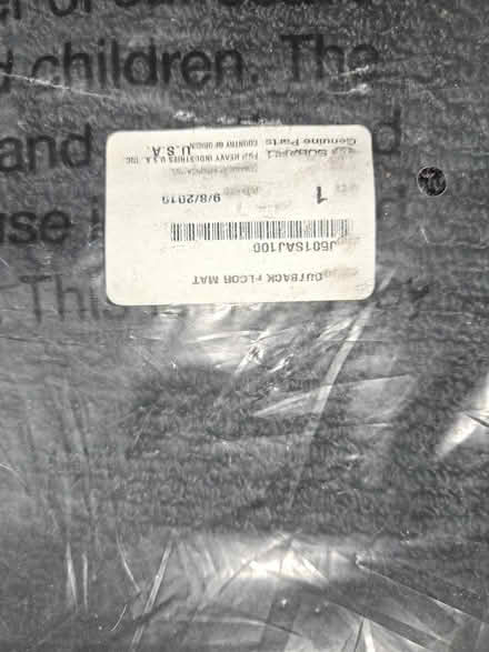 Photo of free Carpet mats for 2011 Subaru Outback (Maple Leaf / Northgate) #2