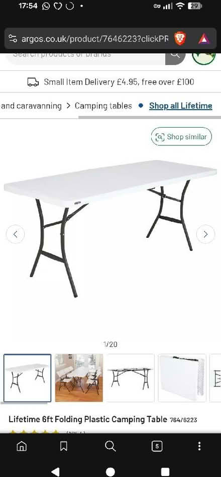 Photo of free Folding table (Highbury N5) #1