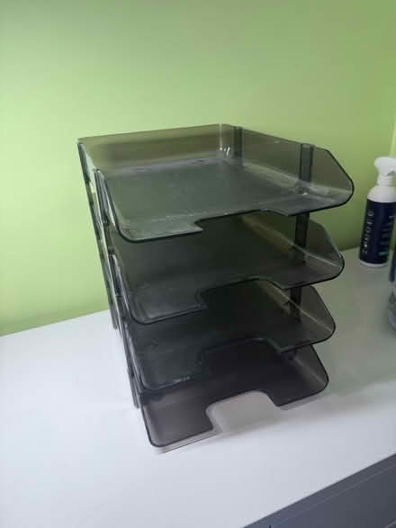 Photo of free A4 stackable letter organiser (KT3 New Malden) #1