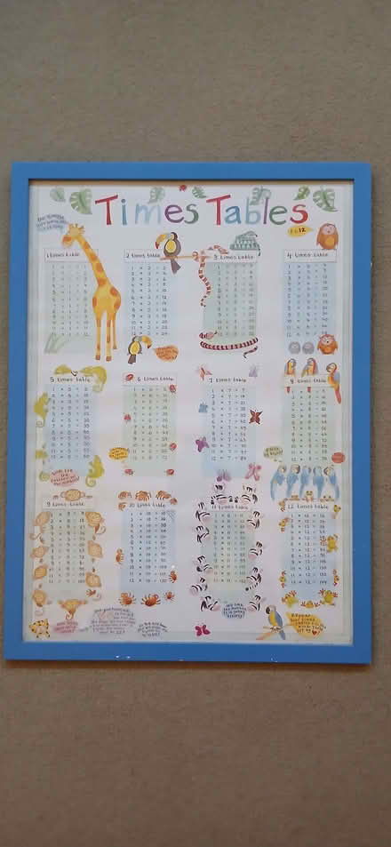 Photo of free Times Tables Poster (Harrogate HG2) #1