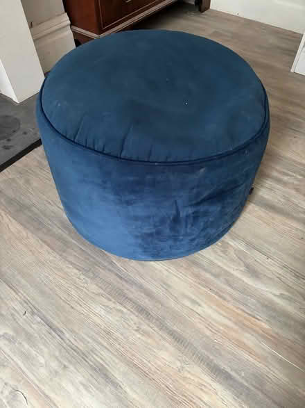 Photo of free Blue pouffe stool (Wilmslow SK9) #1