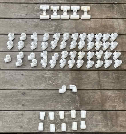 Photo of free 1/2” SCH40 PVC — 243 feet of pipe and 67 fittings — take all #1
