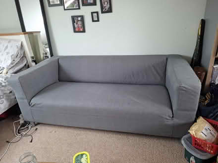 Photo of free IKEA Klippan grey sofa (Kedleston Road DE22) #1