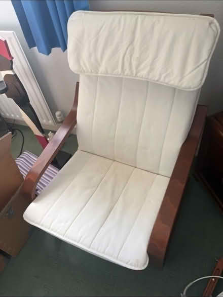 Photo of free Cream chair / wooden frame (Cove Bay AB12) #1
