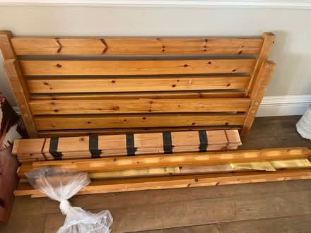 Photo of free Pine 4ft 6 Bed frame (Bear Flat BA2) #1