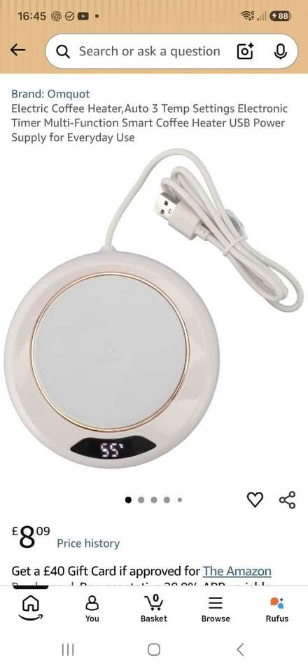 Photo of free Electric Coffee Cup Warmer ☕ (West Gorton M12) #2