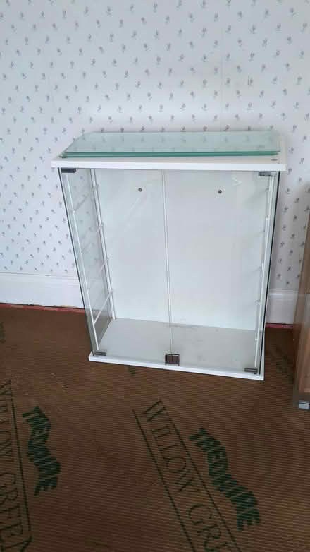 Photo of free White glass wall cabinet (Enfield EN1) #1