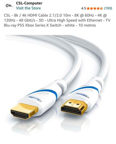 Photo of free 10m HDMI Cable (Little Chester DE1) #3