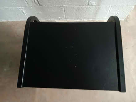 Photo of free Small black table with wheels (Falls Church) #3