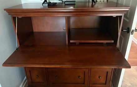 Photo of free Desk armoire (Off of Bunkerhill Rd & Rte 27) #1