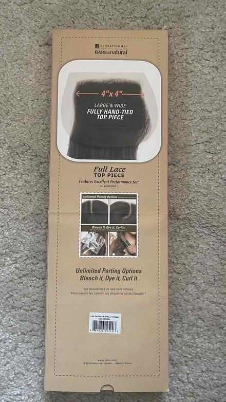 Photo of free Full lace top piece closure 4”x4” (Battersea SW8) #2
