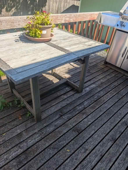 Photo of free Wooden outdoor table (Hunt Club and McCarthy) #1