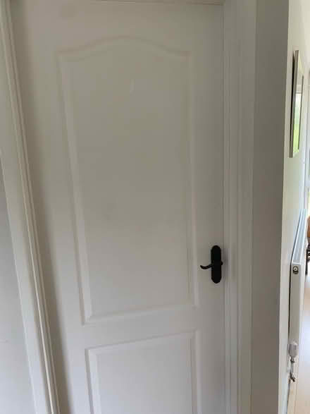 Photo of free Internal white door with black handles (The Dell SG4) #1