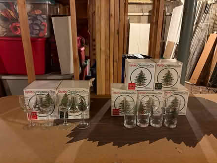 Photo of free Spode Christmas Glasses (Off of Bunkerhill Rd & Rte 27) #3