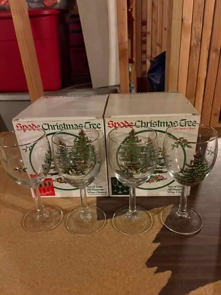 Photo of free Spode Christmas Glasses (Off of Bunkerhill Rd & Rte 27) #2