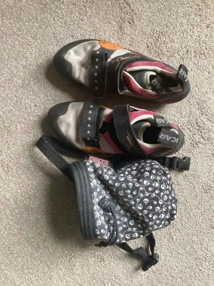 Photo of free Climbing shoes and chalk bag (Newtown RG1) #1