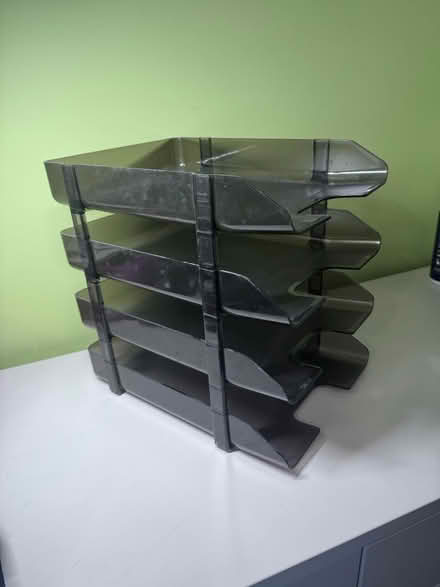 Photo of free A4 stackable letter organiser (KT3 New Malden) #2