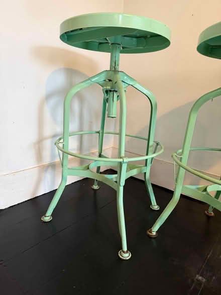 Photo of free Green metal high stools (Woodford Green) #3