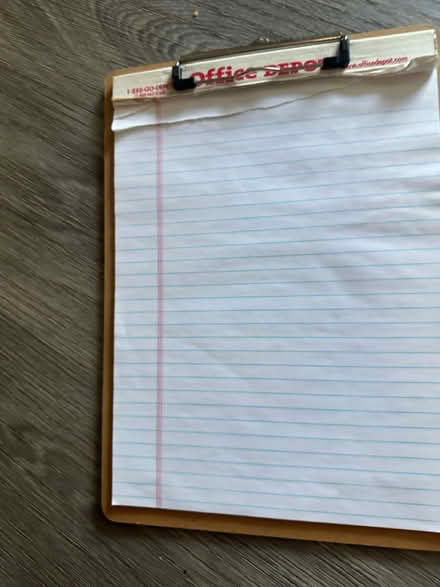 Photo of free Clipboard and legal pads (Concord Mills) #1
