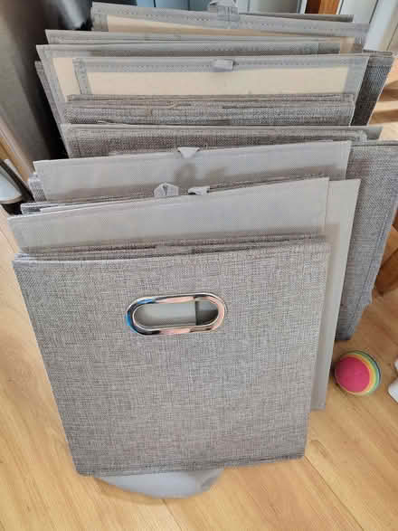 Photo of free 12 x grey Kallax style boxes (Earlham NR4) #1