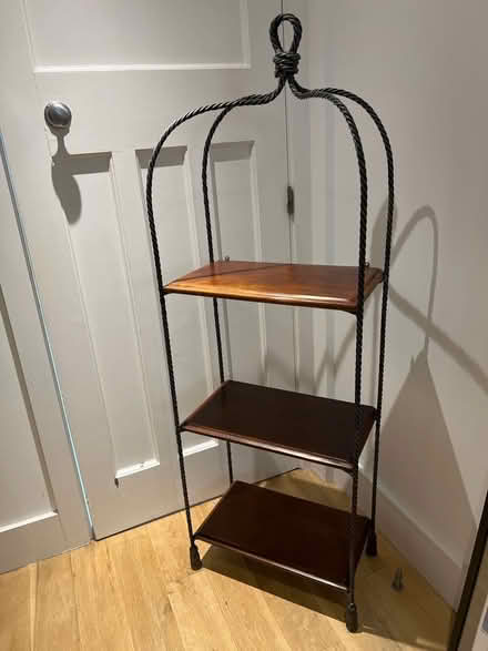 Photo of free Wood and metal shelf unit (Lower Wolvercote OX2) #1
