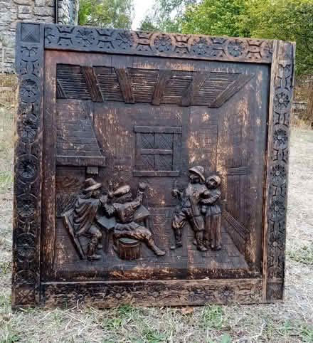 Photo of free Carved wooden door panel (Wentnor SY9) #1