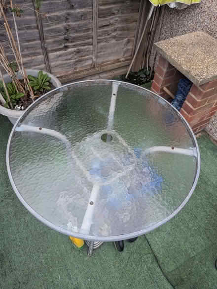 Photo of free Glass top garden table (Enfield EN3) #2