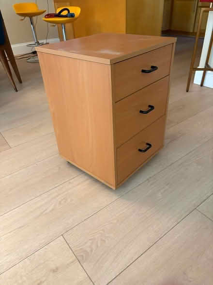 Photo of free Rolling 3 drawer office cabinet (San Jose - Willow Glen area) #1