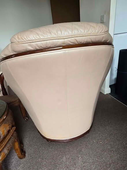 Photo of free 2 seater sofa, arm shair and footstool, lampshades (Nottingham NG1) #4