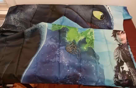 Photo of free Shower curtain (fabric) with hooks (Falls Church) #1