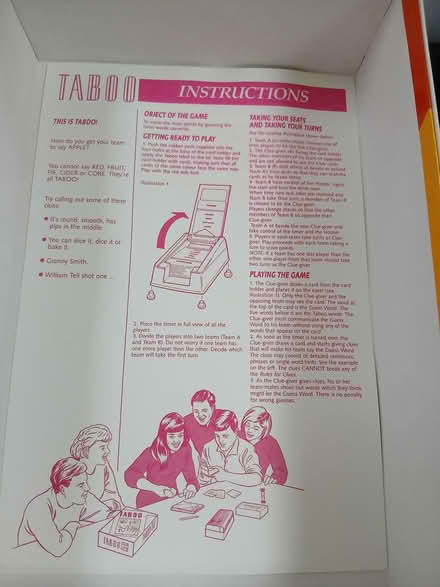 Photo of free Taboo game (Moreton Hall BSE) #3